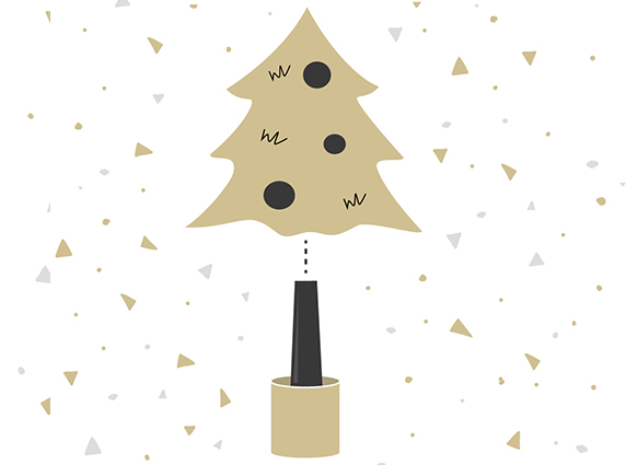 Come montare un albero di Natale su tronco?
